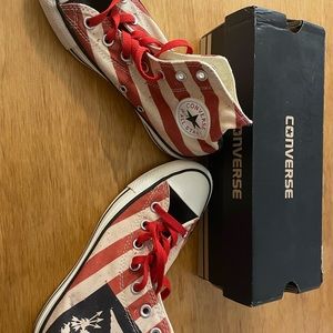 USA High Top Converse.  NEW.
